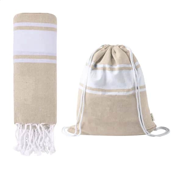 Pareo-Strandtuch / Beutel - Praia - natur (-00)
