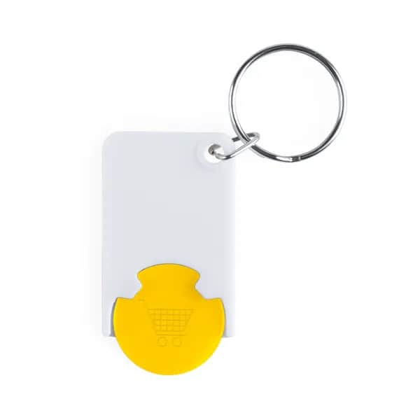 Schlüsselanhänger mit Einkaufswagenchip - Trolex - gelb (-02)