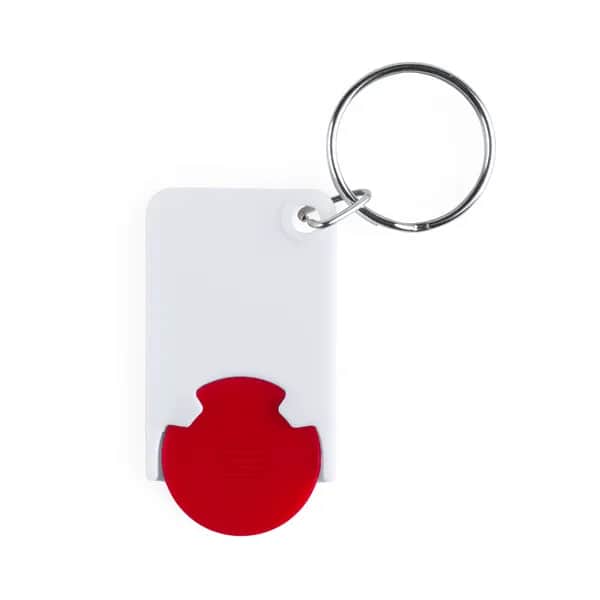 Schlüsselanhänger mit Einkaufswagenchip - Trolex - rot (-05)