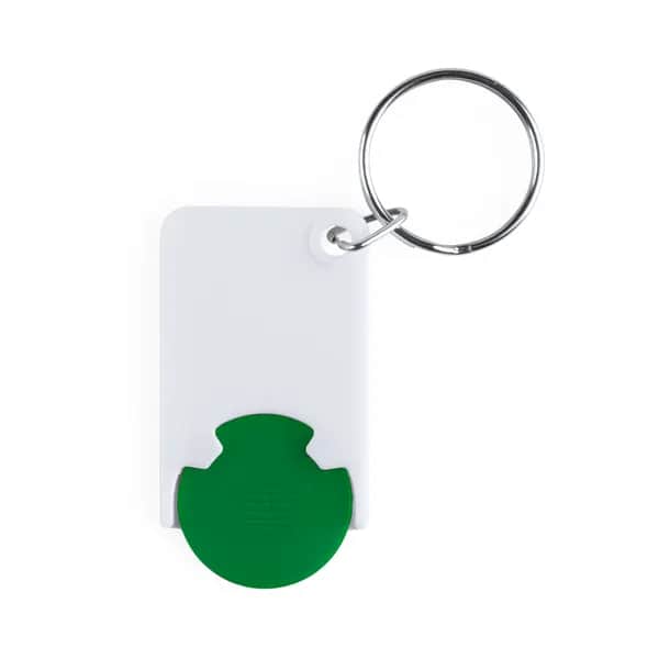 Schlüsselanhänger mit Einkaufswagenchip - Trolex - grün (-07)