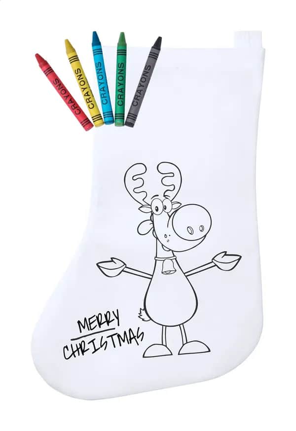 Weihnachtsstrumpf - Plicom - weiß