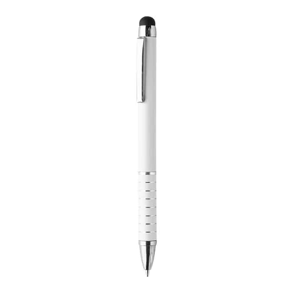 Touchpen mit Kugelschreiber - Gambit - weiß (-01)