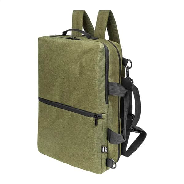 Dokumentenrucksack, RPET - Walton - grün (-07)