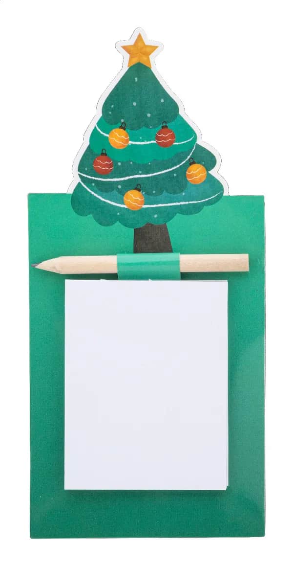 Magnetischer Notizblock Weihnachten, Weihnachtsmann - Julliste - grün (-07)