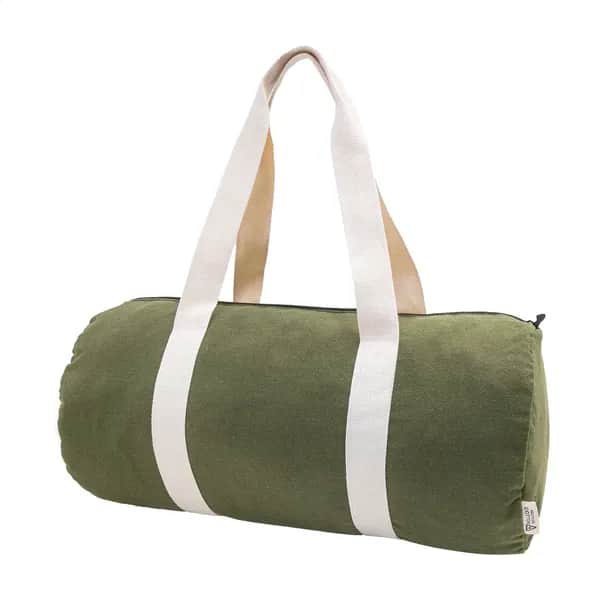 Sporttasche aus recyceltem Canvas - Rekan Duff - grün (-07)
