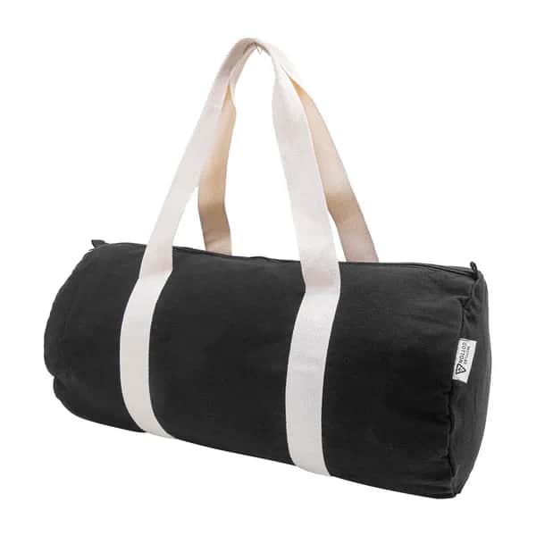 Sporttasche aus recyceltem Canvas - Rekan Duff - schwarz (-10)