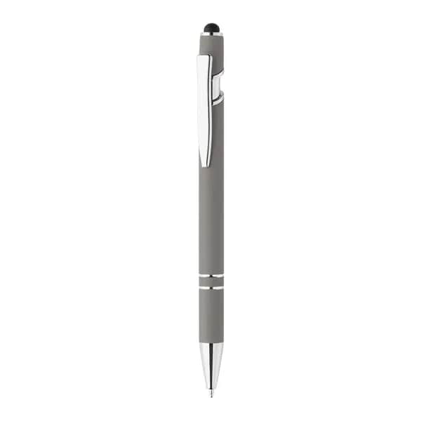 Touchpen-Kugelschreiber - Tonnel Soft - hellgrau (-81)