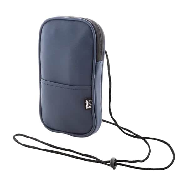 Umhängetasche für Mobiltelefone, RPET - FestiFon - blau (-06)