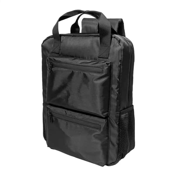 Rucksack aus Twill, RPET - Westing - schwarz (-10)