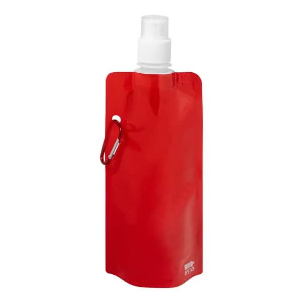 Faltbare RPET Flasche - Carabol - rot (-05)