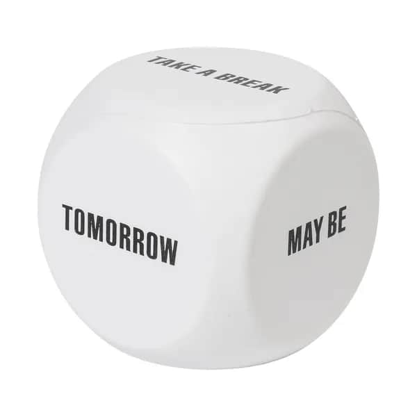 Antistressball / Entscheidungshilfe - Verdict - weiß (-01)