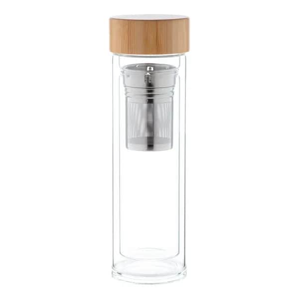 Glas-Thermoflasche - Andina - transparent
