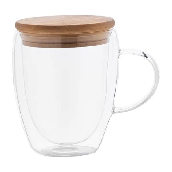 Glas-Thermobecher - Grobina - transparent