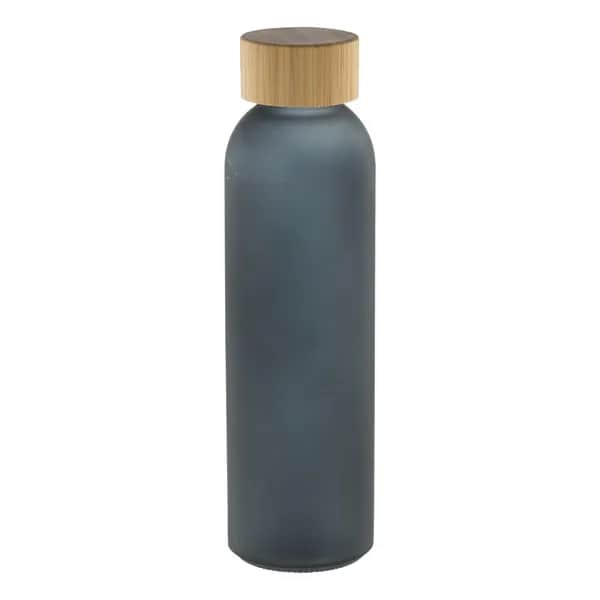 Glas-Trinkflasche - Cloody - schwarz (-10)
