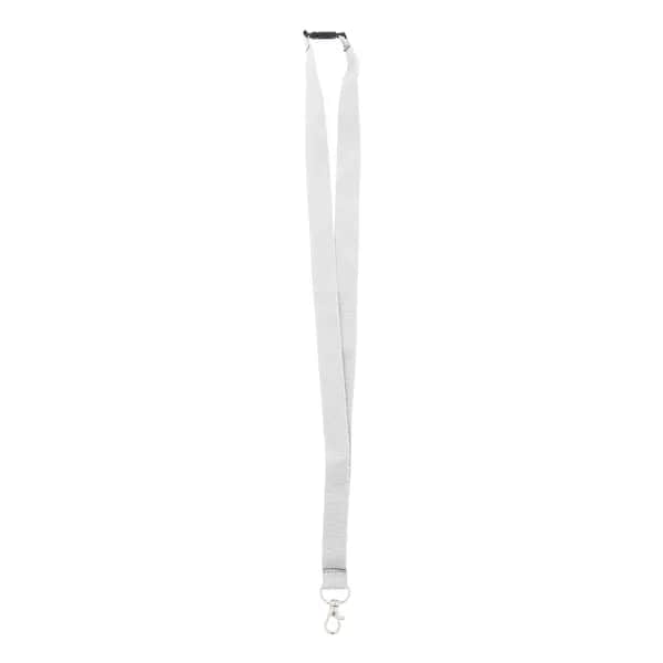 Lanyard aus RPET - Revent - weiß (-01)