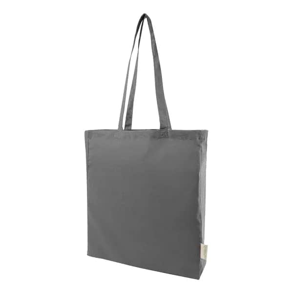 Einkaufstasche aus recycelter Baumwolle - Guspex Hue - aschgrau (-77)