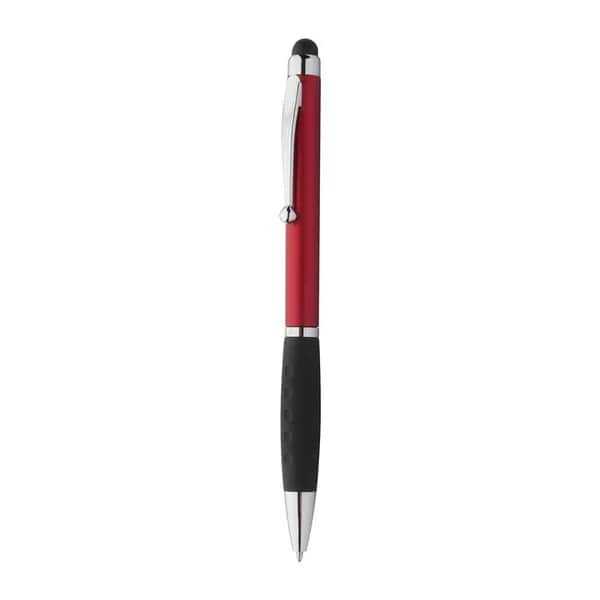 Touchpen mit Kugelschreiber - Stilos - rot (-05)