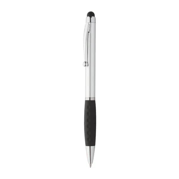 Touchpen mit Kugelschreiber - Stilos - silber (-21)
