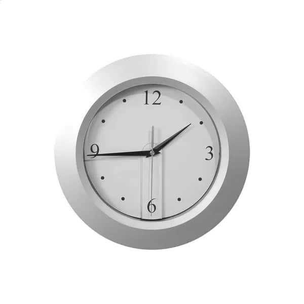 Wanduhr - Brattain - silber
