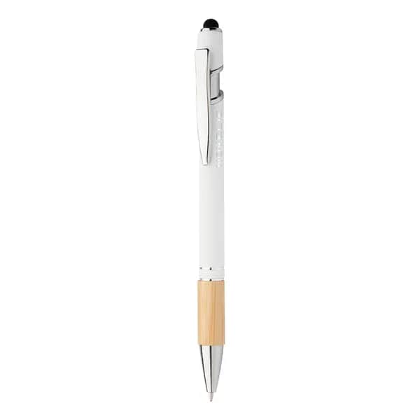Touchpen mit Kugelschreiber - Bonnel - weiß (-01)