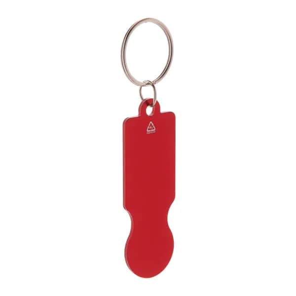 Schlüsselanhänger mit Einkaufswagenlöser - RaluCart - rot (-05)