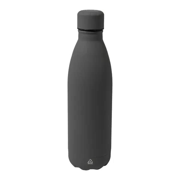 Flasche aus recyceltem Edelstahl - Refill Soft - grau (-77)