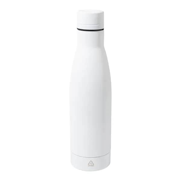 Flasche aus recyceltem Edelstahl - Rubbar - weiß (-01)