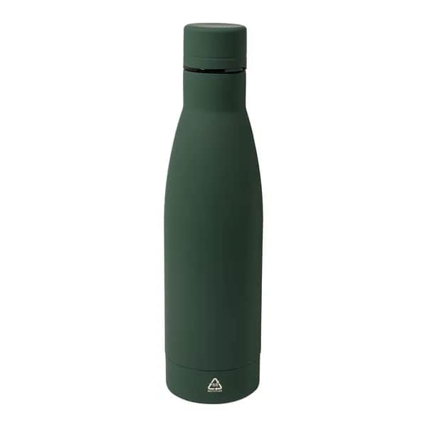Flasche aus recyceltem Edelstahl - Rubbar - grün (-07)