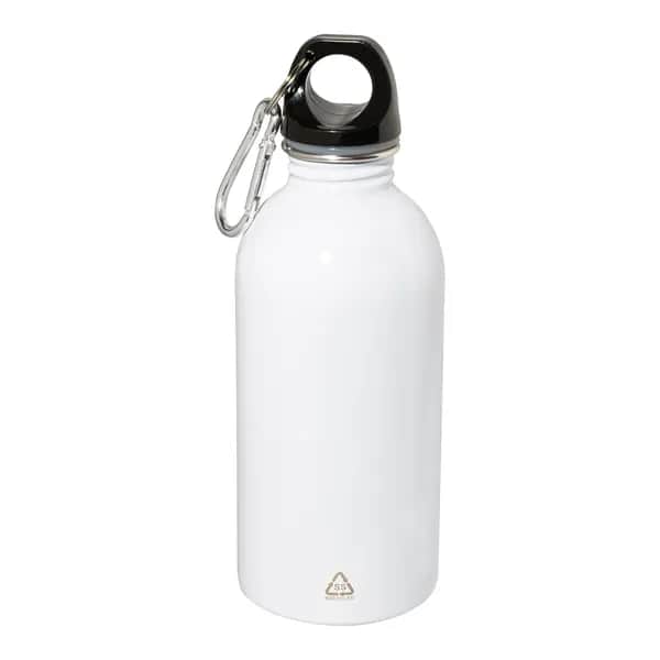 Flasche aus recyceltem Edelstahl - Ressuto - weiß (-01)