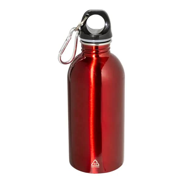 Flasche aus recyceltem Edelstahl - Ressuto - rot (-05)