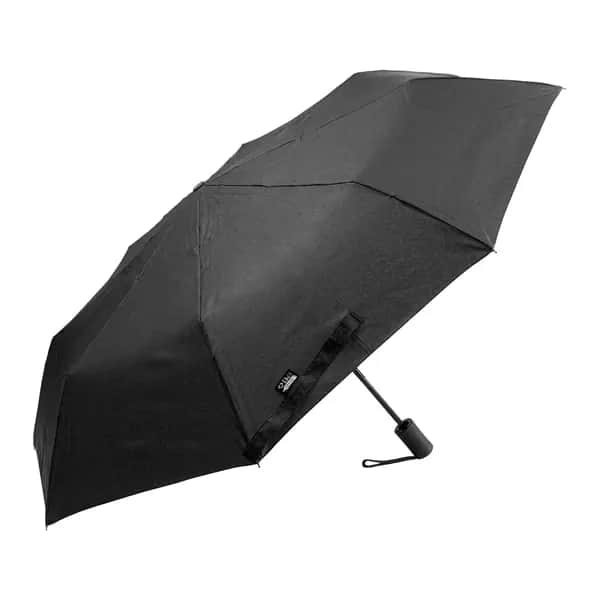 RPET-Taschenschirm - Folcomp - schwarz (-10)