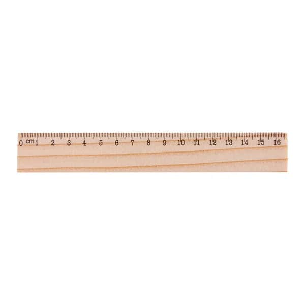 Lineal aus Kiefernholz - OneSix - natur