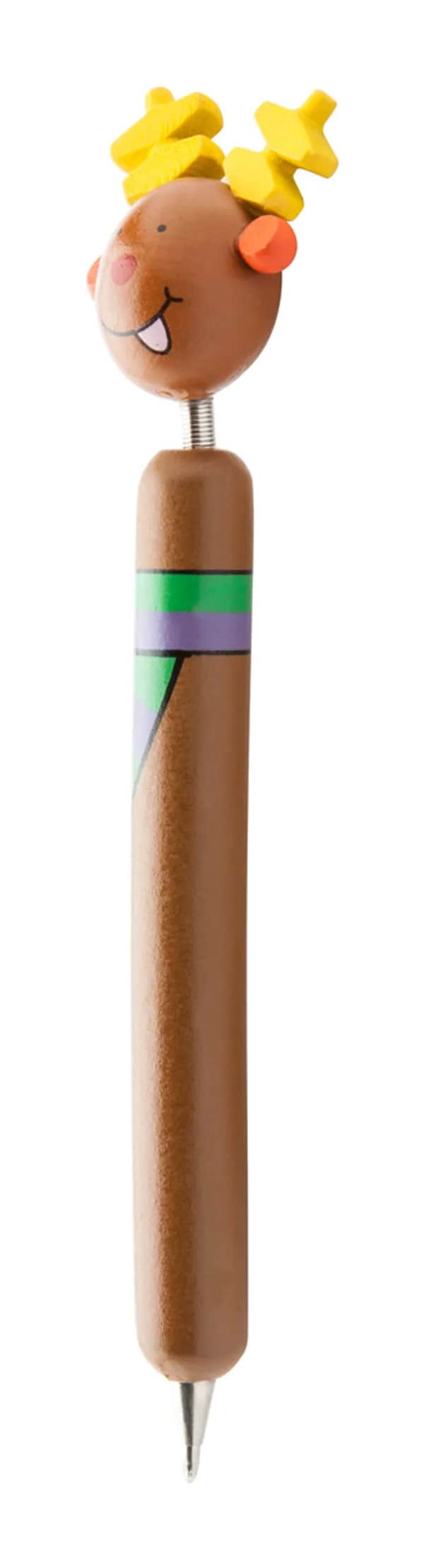 Kugelschreiber Schneemann - Göte - braun (-09)
