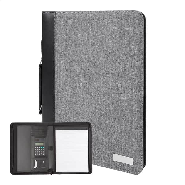 Dokumentenmappe - Smokey Zip - grau