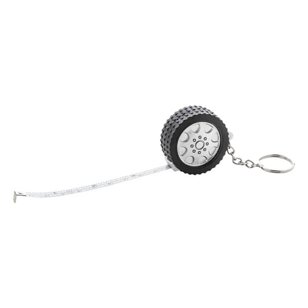 Schlüsselanhänger mit Maßband - Wheel - schwarz