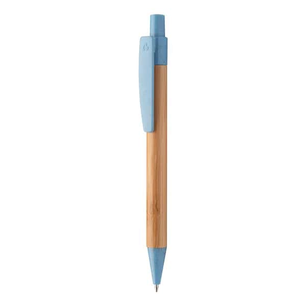 Bambus-Kugelschreiber - Boothic - blau (-06)