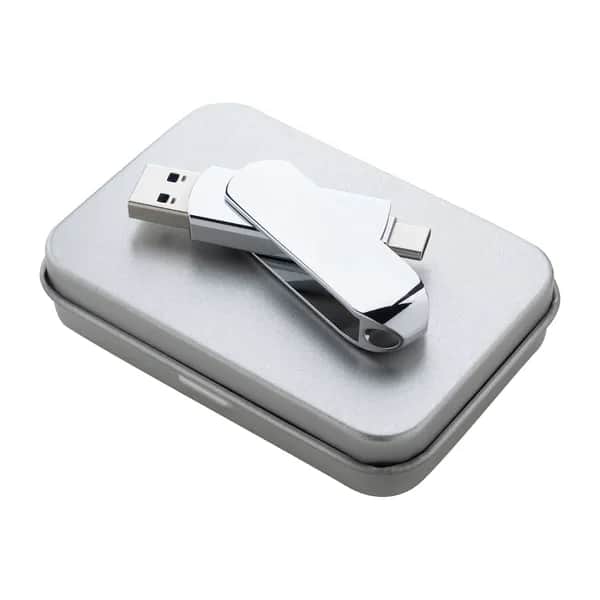 OTG-USB-Flash-Laufwerk - Gigax - silber (-21)