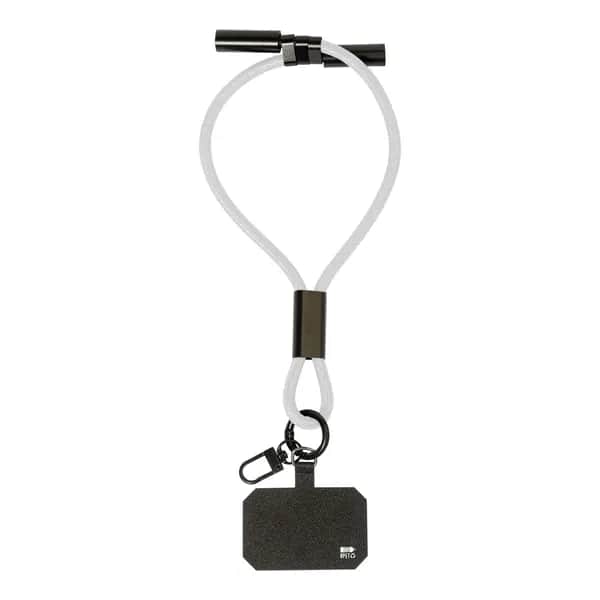 60W Handgelenkband mit Lade- und Datenkabel aus RPET - CuffCharge - weiß (-01)