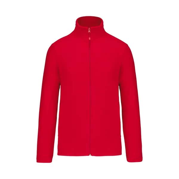 Fleecejacke mit durchgehendem Reißverschluss - KA9102 - rot (-05)