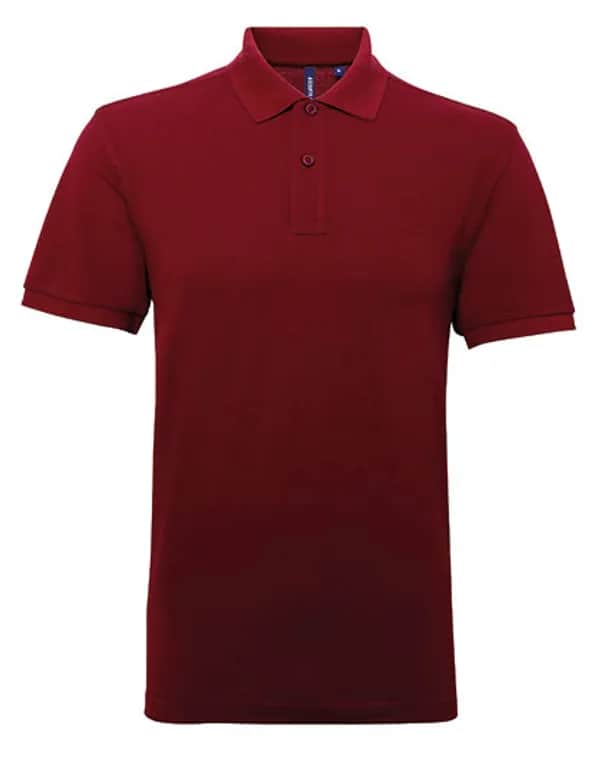 Men´s Polycotton Blend Polo - Burgundy