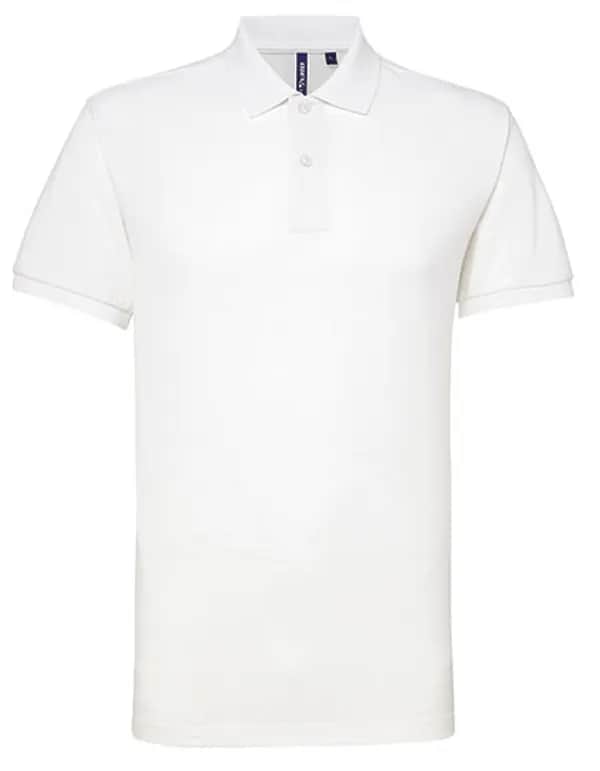 Men´s Polycotton Blend Polo - White