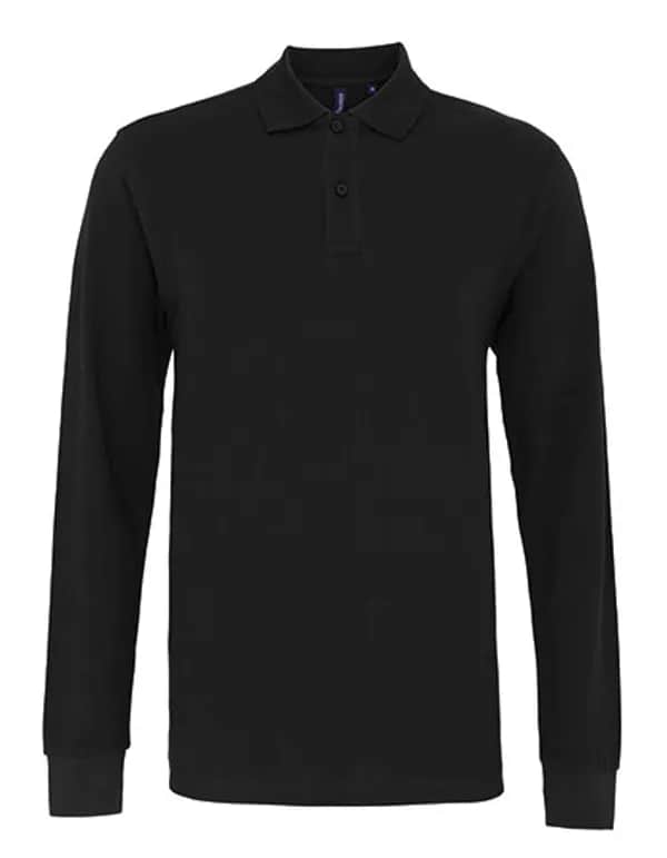 Men´s Classic Fit Long Sleeved Polo - Black