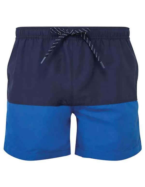 Men´s Block Colour Swim Shorts - Navy/Royal
