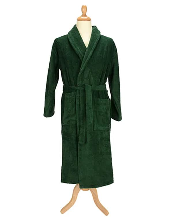 Bathrobe Shawl Collar - Dark Green
