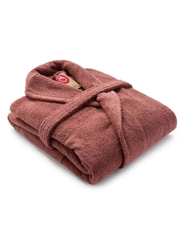 Bathrobe Shawl Collar - Old Pink