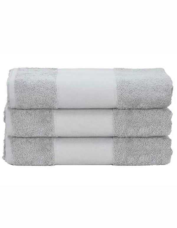 PRINT-Me® Hand Towel - Light Grey