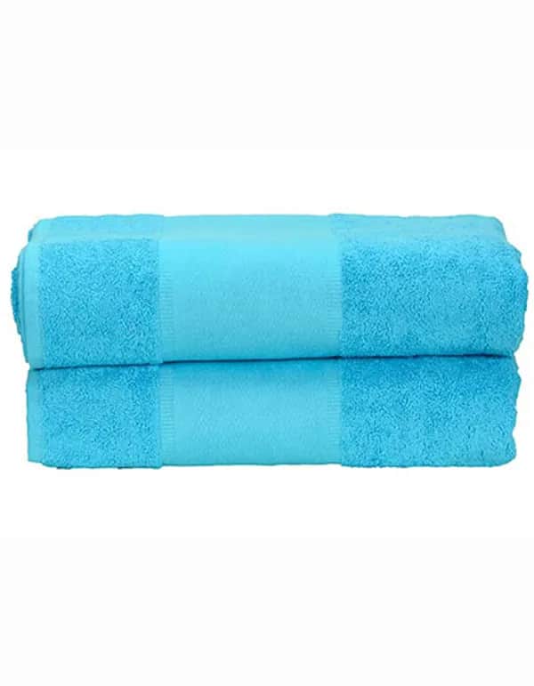 PRINT-Me® Bath Towel - Aqua Blue