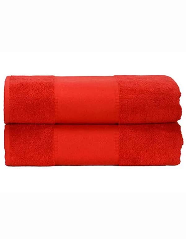 PRINT-Me® Bath Towel - Fire Red