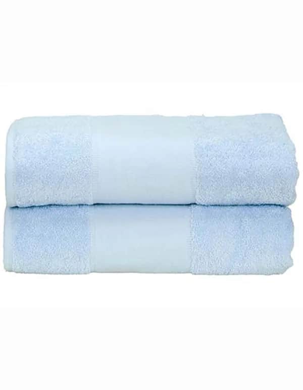 PRINT-Me® Bath Towel - Light Blue