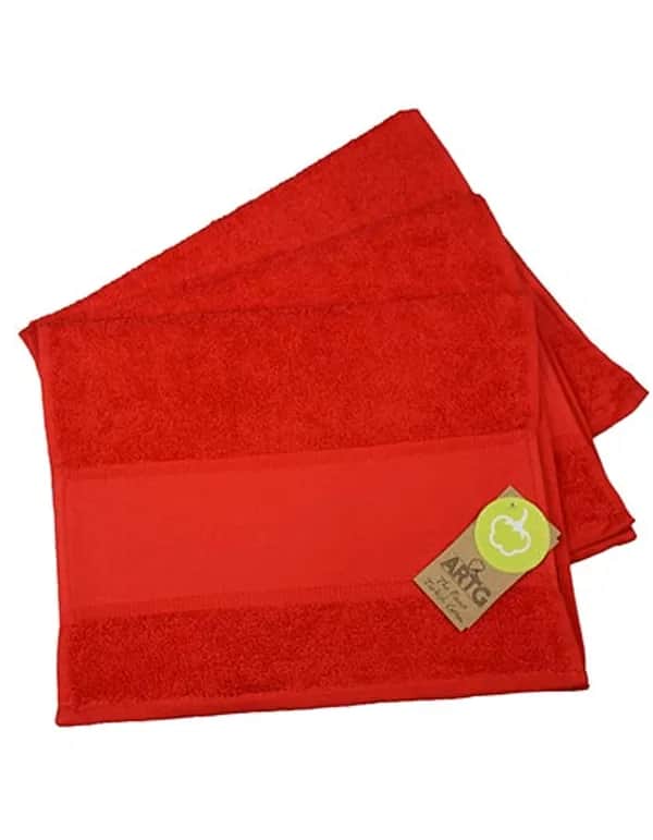 PRINT-Me® Guest Towel - Fire Red